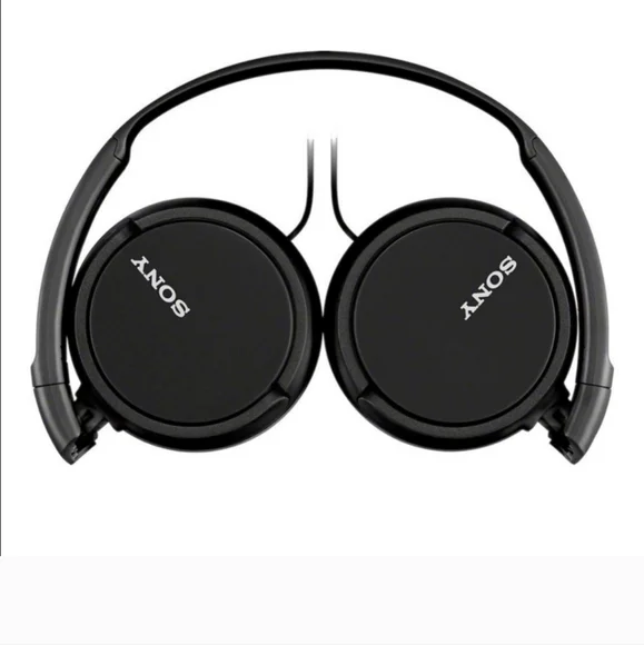 New! SONY Wired On-Ear Headphones ZX Series Black School Kids MDRZX110 3.5mm NIB - Picture 5 of 11
